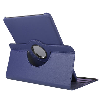 For OnePlus Pad / OPPO Pad 2 ENKAY 360 Degree Rotation Stand Litchi Leather Smart Tablet Case(Dark Blue) by ENKAY