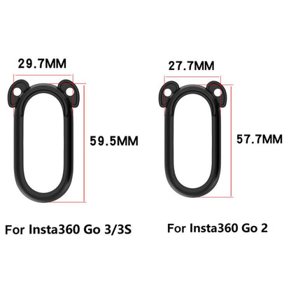 For Insta 360 Go 3S / Go 3 Solid Color Silicone Protective Case(Black) by bashfashion