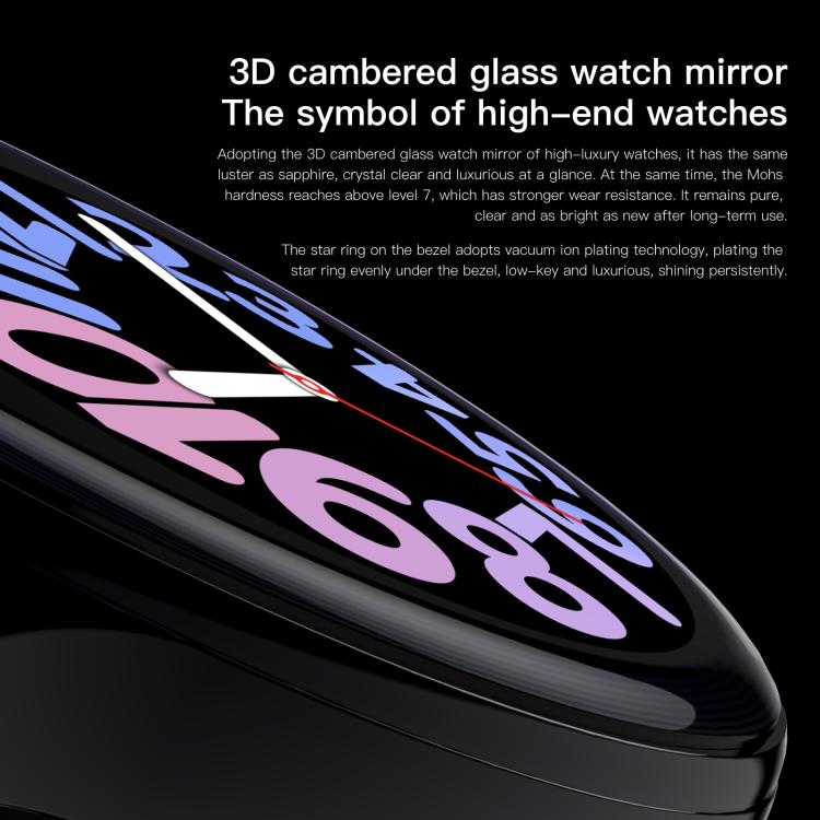 Sense 6 1.43 AMOLED Screen IP68 Waterproof Bluetooth Call Smartwatch Supports Health Monitoring(Starlight) by bashfashion