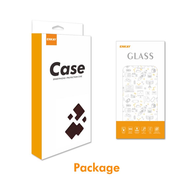 For iPhone 16 ENKAY Card Wallet Calf Texture Leather Phone Case with Thickened Glue No White Edge Film(Black) by ENKAY