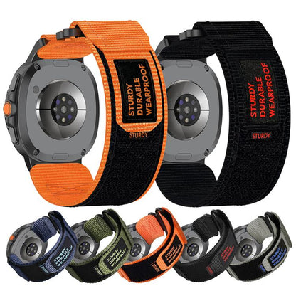 For Samsung Galaxy Watch8 / Watch8 Classic Two Sections Nylon Hook And Loop Fastener Watch Band(Green) by bashfashion