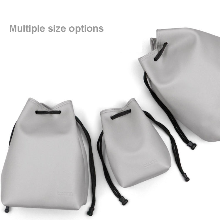 Baona Camera Bag Lens Drawstring Pouch, Size: Large(Black) by Baona