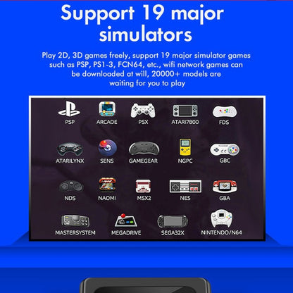 GD10 32G Built-In 10000+ Games Dual System Set-Top Box 3D Home 4K HD TV Game Console Box AU Plug(Black) by ANBERNIC