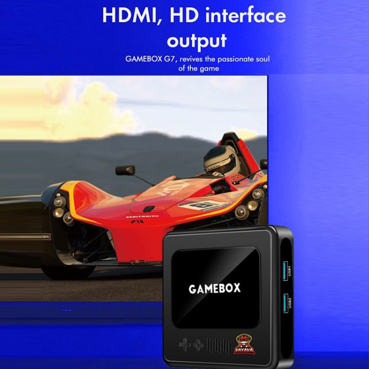 GD10 64G Built-In 30000+ Games Dual System Set-Top Box 3D Home 4K HD TV Game Console Box EU Plug(White) by ANBERNIC