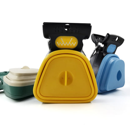 DT Portable Toilet Picker For Pets Outing Folding Clip Collector, Size: 13x10.5x5cm(Blue) by bashfashion