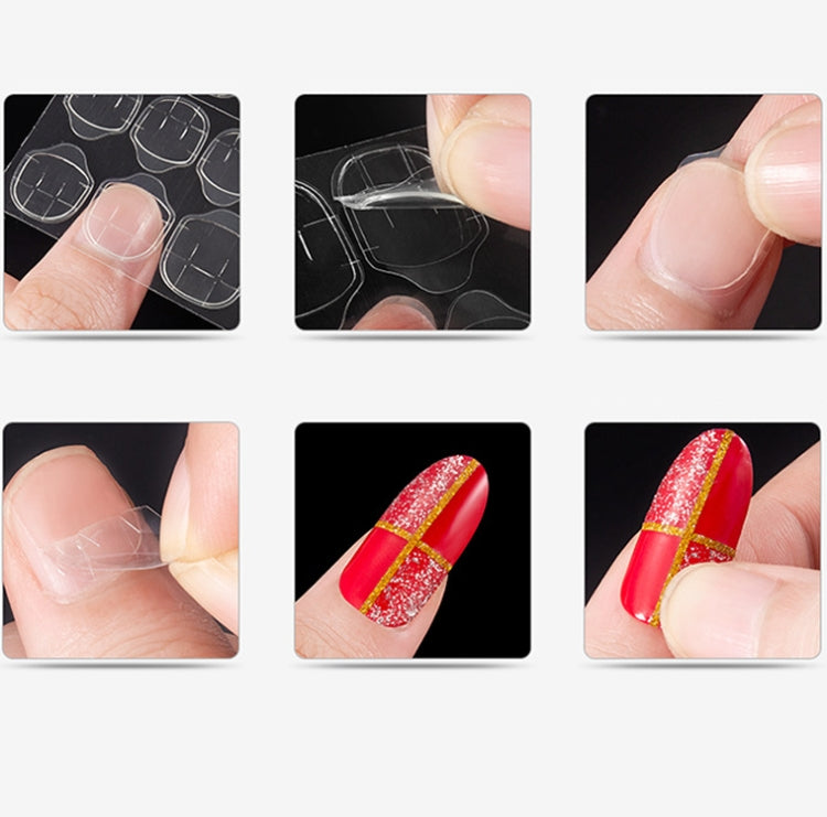 Manicure Tool Set Fingernails Word Cut Set, Specification: Transparent Semi-post Large Set by bashfashion