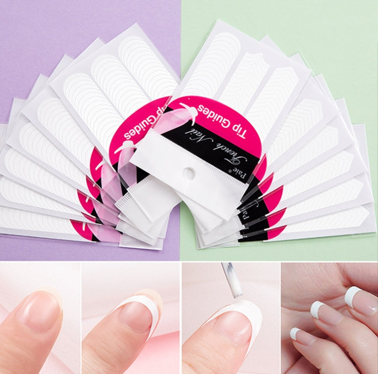 Manicure Tool Set Fingernails Word Cut Set, Specification: Transparent Semi-post Large Set by bashfashion