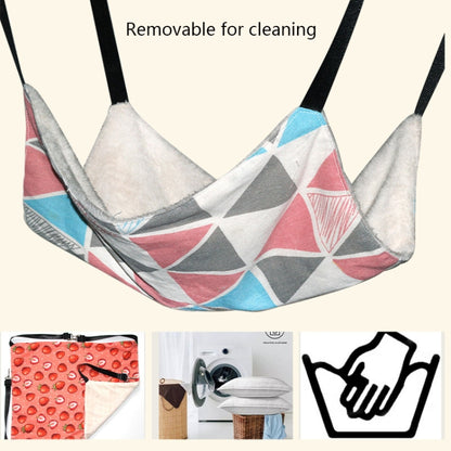 PE-160 Canvas Hanging Cat Cage Hammock Adjustable Length Swing Pet Nest, Size: L(Gray Square) by bashfashion