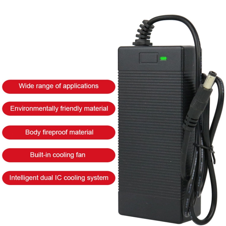 84W 42V/2A Electric Vehicle Smart Temperature Control Heat Dissipation Charger, Spec: 3-core(UK Plug) by bashfashion