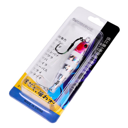 PROBEROS LF103 Simulation Metal Sea Fishing Bait, Specification: 60g(C Luminous With Hook) by PROBEROS