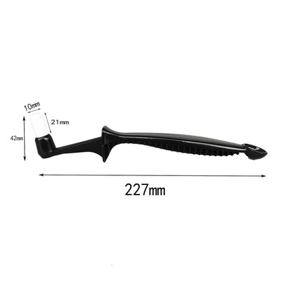 2 PCS KFS-05 Longitudinal Handle Coffee Machine Cleaning Brush(Black) by bashfashion