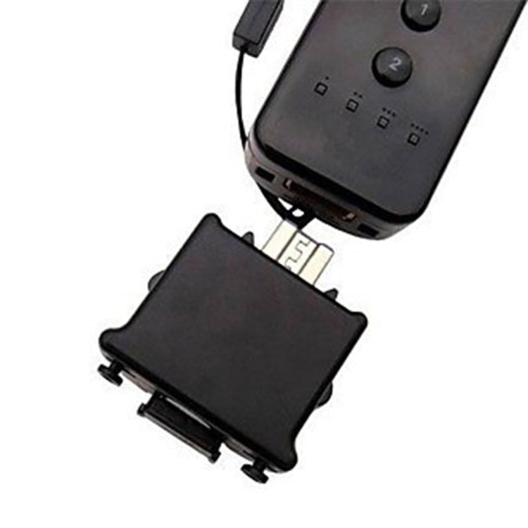 For Nintend Wii Console Remote Motion Plus Adapter Sensor(Black) by bashfashion