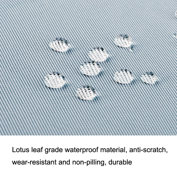 15.6 inch Computer Handheld Messenger Bag For Apple MacBook / Huawei / Xiaomi / Basne(Ladder tape light blue+gray PU power package) by bashfashion