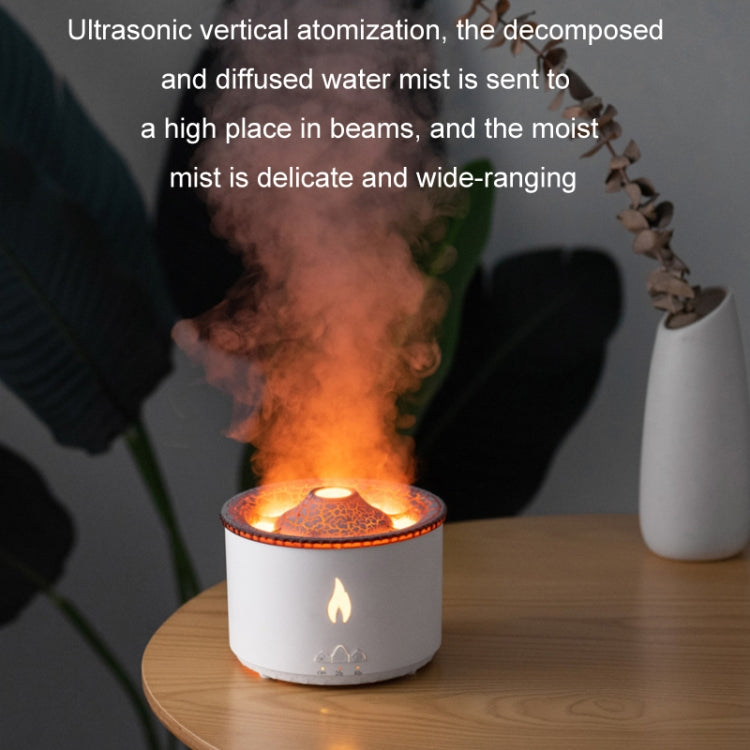 Volcanic Essential Oil Aroma Diffuser Ultrasonic Air Humidifier, Model: Full Split Remote Control(US Plug) by bashfashion