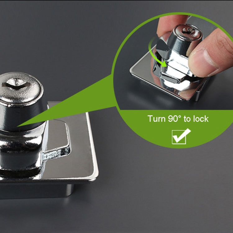 4 inch Interlocking No Hole Hook With Locking Hasp Chest Of Drawers Door Lock With Iron Key by bashfashion