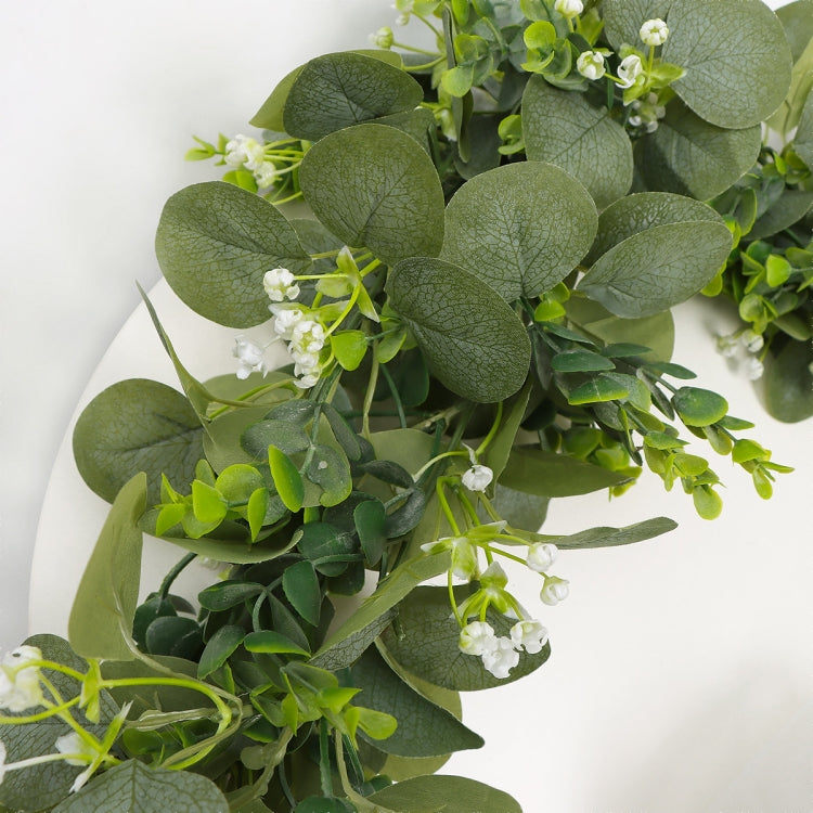 180cm Simulation Greenery Eucalyptus Ivy Leaf Rattan Hanging Fake Flower Decoration Rattan, Style: 60 Head A Model by bashfashion