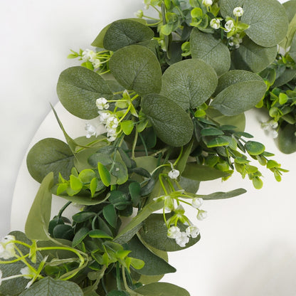 180cm Simulation Greenery Eucalyptus Ivy Leaf Rattan Hanging Fake Flower Decoration Rattan, Style: 60 Head A Model by bashfashion