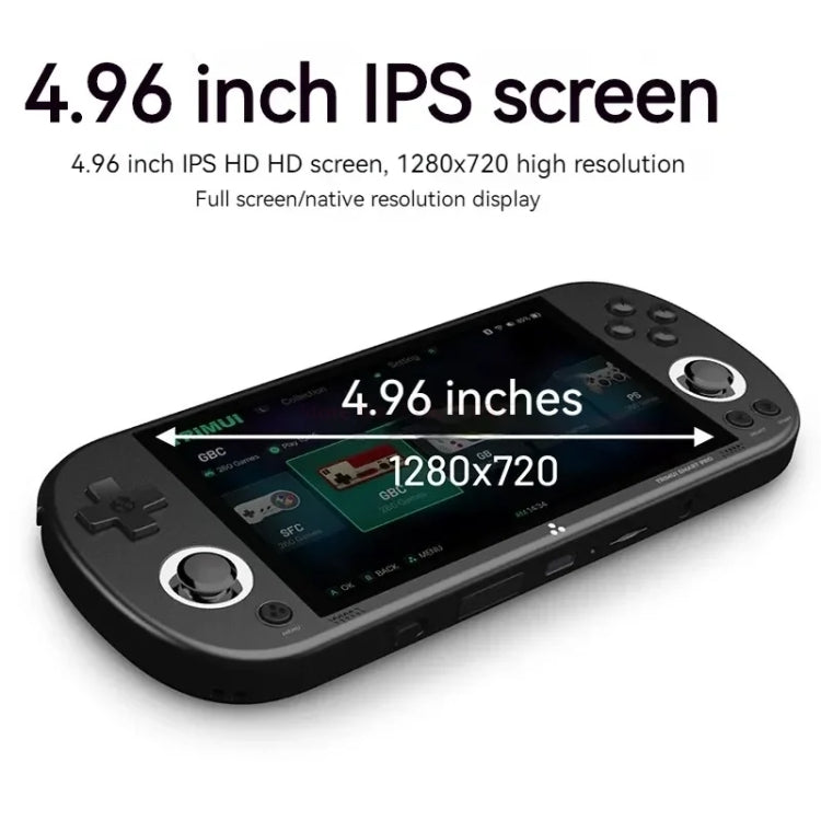 Trimui Smart Pro 4.96 Inch IPS Screen Handheld Game Console Open Source Linux System 128G(Grey) by Trimui