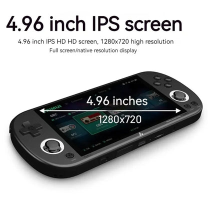 Trimui Smart Pro 4.96 Inch IPS Screen Handheld Game Console Open Source Linux System 64G(Grey) by Trimui