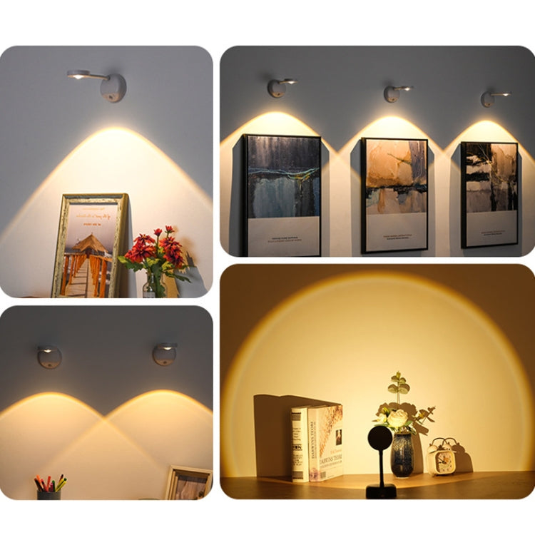 Rechargeable LED Motion Sensor Wireless Spotlight Dimmable Picture Light 1200mAH(White) by bashfashion