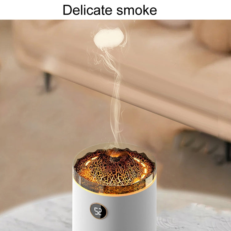 HX127 Mini Volcano Lava Aromatherapy Diffuser Small Household Atmosphere Humidifier, Color: Black by bashfashion