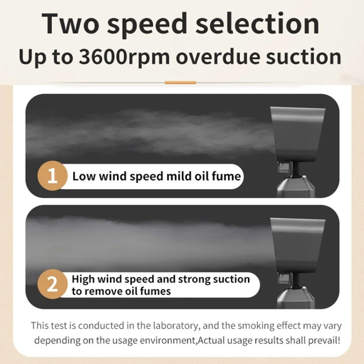 Desktop Range Hood Barbecue Small Movable Liftable Extractor Hood 2 Wind Speeds Adjust US Plug by bashfashion