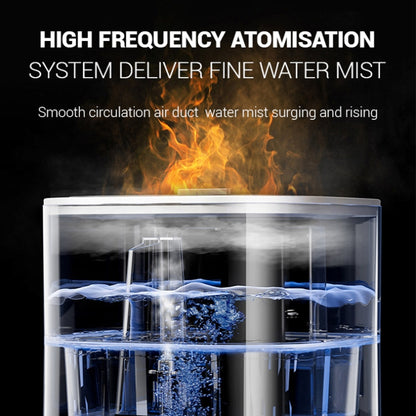 JSQ-58 1.1L large Capacity Digital Display Flame Atomization Humidifier, Color: White(UK Plug) by bashfashion