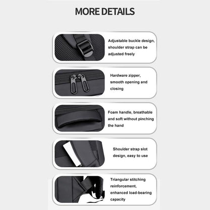 OUMANTU 966 Large-Capacity Waterproof Three-Dimensional Password Lock Laptop Backpack(Gray) by OUMANTU