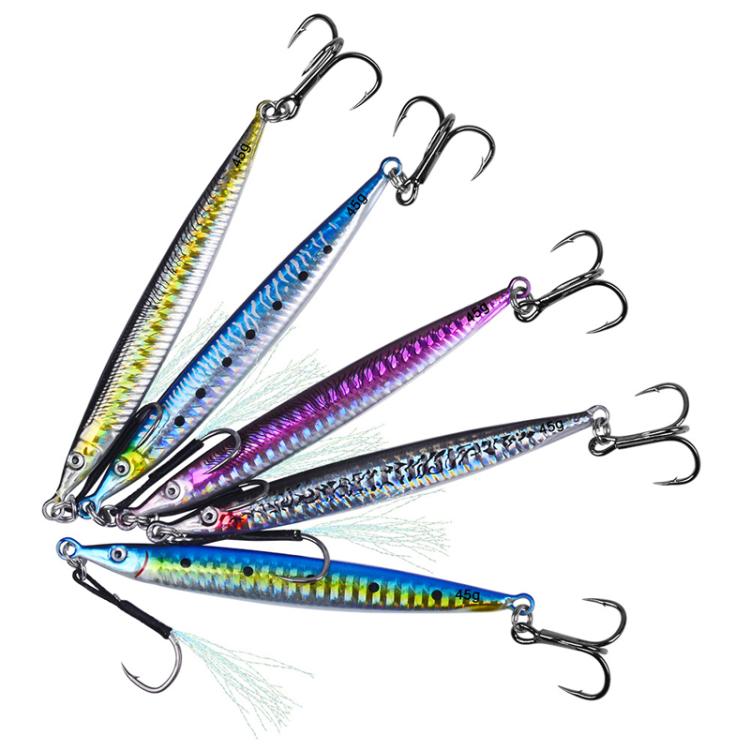 14G PROBEROS LF151 Long-Distance Casting Sinking Lure 3D Fast-Draw Sea Fishing Mackerel Hook(C) by PROBEROS