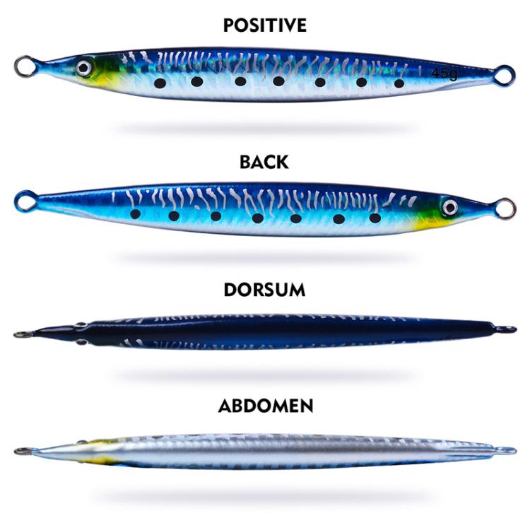 14G PROBEROS LF151 Long-Distance Casting Sinking Lure 3D Fast-Draw Sea Fishing Mackerel Hook(C) by PROBEROS