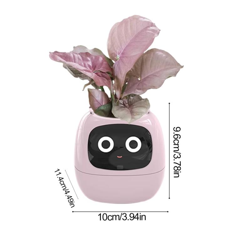 Smart Plant Pot With Multi-Sensors WiFi Plant Monitor With 2-Inch Screen Compatible With Mi/Tuya Home Ecosystem(Purple) by bashfashion