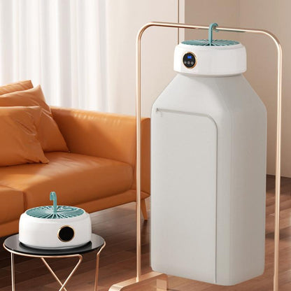 600W Smart Touch Control Foldable Clothes Dryer Portable Laundry Dry Machine with LED Display, Adjustable Temperature & Timer US Plug by bashfashion